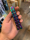 Rainbow Butterfly Knife