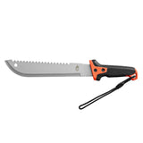 Gerber Compact Clear Path Machete w/Sheath Bead Blast Finish Sawback Stainless Blade/Gator Grip Handle   SKU 1-003154N/G3154
