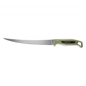 Gerber Ceviche Fillet Fixed Blade Knife Green Polymer 9" SKU 31-004133