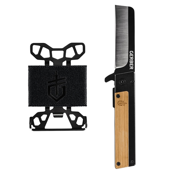 Gerber Quadrant Folding Knife & Barbill Wallet Combo SKU 31-004138