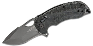SOG Kiku XR LTE Blackout Flipper Knife SKU 12-27-04-57