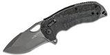 SOG Kiku XR LTE Blackout Flipper Knife SKU 12-27-04-57