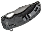 SOG Kiku XR LTE Blackout Flipper Knife SKU 12-27-04-57
