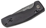 SOG Knives SOG-TAC AU Drop Point Automatic Knife Black Aluminum SKU 15-38-01-57
