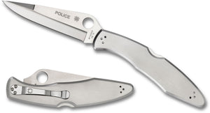 Spyderco Police Stainless Steel Lockback Knife SKU C07P