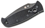 Spyderco Autonomy 2 Automatic Knife Black G-10 SKU C165GPBBK2