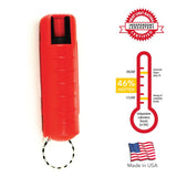 Streetwise 18 Stream Pepper Spray w/UV Marking Dye Red 1/2 oz Hard-Case SKU SW3HRD18