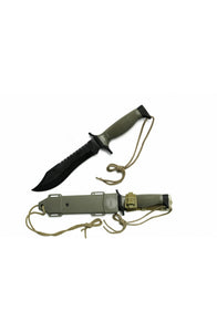 Hunting Knife Green ABS handle SKU T220542
