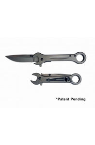 7.5" Wrench Spring Assist Knife Gray Titanium Coating