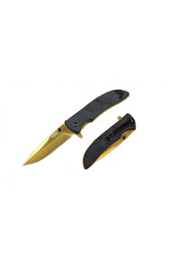 Titanium Gold Coated Spring Assist Knife SKU T27191BG