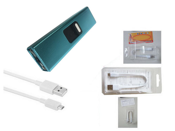 Rechargeable Stun Gun + Flashlight Uses Micro USB SKU T311502BL