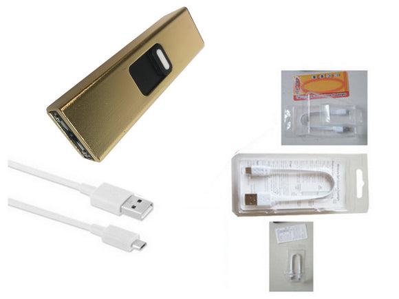 Rechargeable Stun Gun + Flashlight Uses Micro USB SKU T311502GD