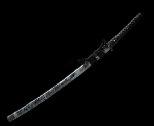 Ryujin Samurai Sword w/ Dragon Tsuba & Graphic SKU T64038