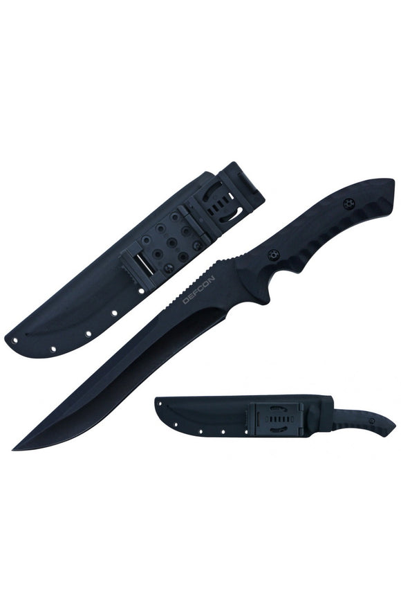 Defcon Knife D2 Tool Steel Full Tang Fixed Blade With Sheath SKU TD003BK