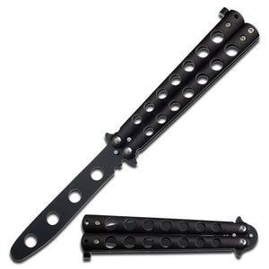 BladesUSA Butterfly Training Knife Black SKU YC-306B