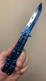 Blue Dragon Butterfly Knife SKU ABK6486BL