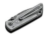 Boker Sherman Damascus Frame Lock Knife Micarta Handles SKU 110662DAM