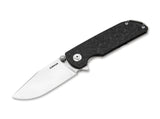 Boker Sherman EDC Frame Lock Knife Marble Carbon Fiber SKU 110665