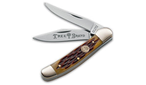 Boker Copperhead Pocket Knife 3.75" Jigged Brown Bone SKU 110723