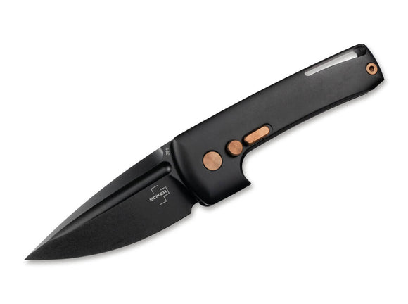 Boker Plus Harlock Mini Automatic Knife Black Stainless Steel SKU 01BO392N