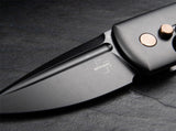 Boker Plus Harlock Mini Automatic Knife Black Stainless Steel SKU 01BO392N