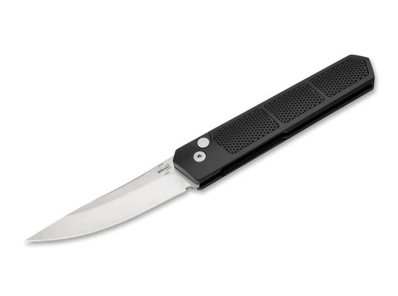 Boker Plus Kwaiken Grip Automatic Knife Black Aluminum SKU 01BO473