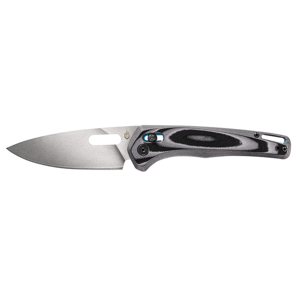 Gerber Sumo Pivot Lock Knife Black/White/Cyan G-10 SKU 30-001815