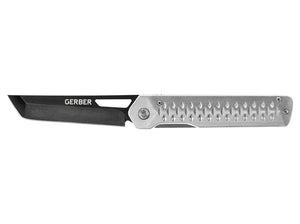 Gerber Ayako Frame Lock Knife Gray Aluminum SKU 30-001689