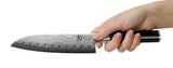 Shun Classic 7" Hollow-Ground Santoku Kitchen Knife SKU DM0718