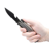ElitEdge 5N1 Survival Knife with LED Flashlight & Fire Starter SKU 10A70GY