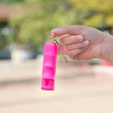 Sabre Gel Flip Top Pepper Spray Keyring Pink/Black SKU SA15308/SA15309