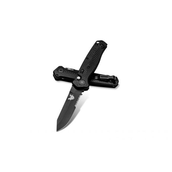 BENCHMADE Mediator Auto Serrated Tanto SKU 8551SBK