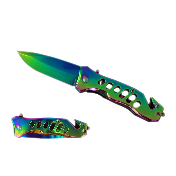 Falcon Rainbow Folding Knife SKU KS1471RW