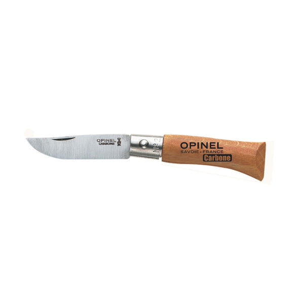 Opinel No.2 Carbon Steel Mini Folding Knife Beechwood SKU 111020