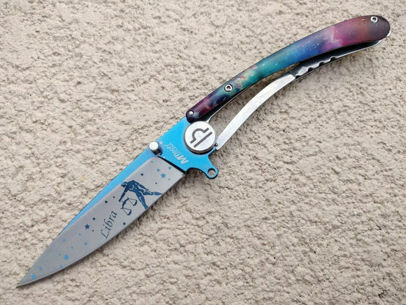 MTECH USA MANUAL FOLDING KNIFE Libra zodiac