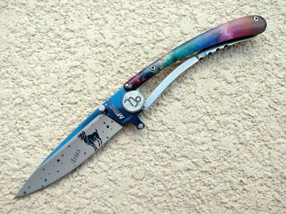 MTECH USA MANUAL FOLDING KNIFE  Aries zodiac