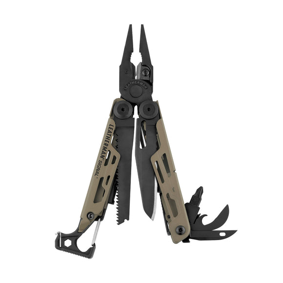 Leatherman Signal Coyote Tan (19 in 1) Survival Multi Tool SKU 832720