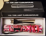 1101 Flashlight Stun Gun Pink Camo SKU 1101PC