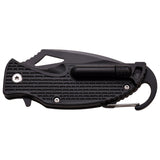 Master USA Spring Assisted Knife w/Firestarter SKU MU-A027BK